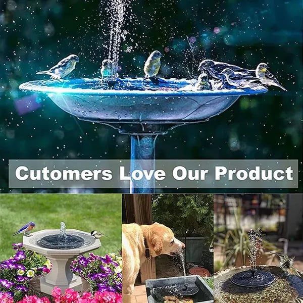 📢 Hot Sales 50% OFF 🏆 Solar-Powered Garden Landscape Fountains 🌿⛲