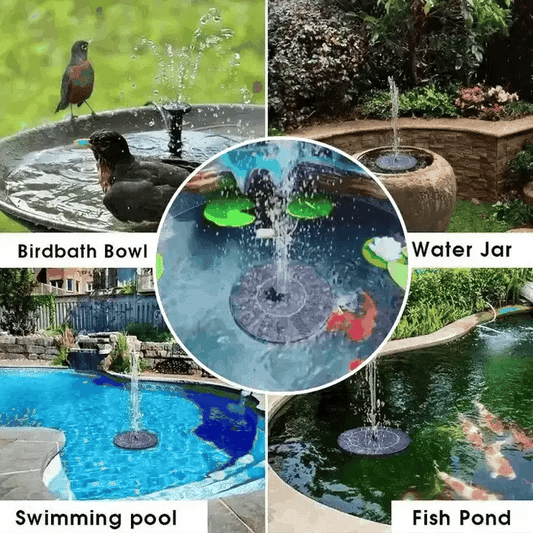 📢 Hot Sales 50% OFF 🏆 Solar-Powered Garden Landscape Fountains 🌿⛲